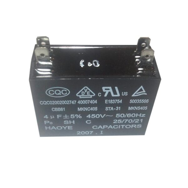 CAPACITOR GREE  CBB61 4uF 450V(500V  -  33010011