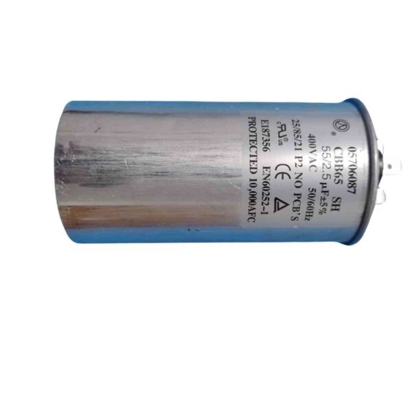 CAPACITOR DE ALUMINIO 55+2,5uF 400VAC P2