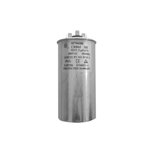 CAPACITOR DE ALUMINIO 60+2,5uF 400VAC P2